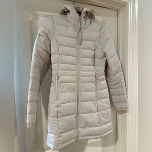 Abercrombie & Fitch XS Long Stretch Lightweight Puffer